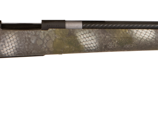 Howa 1500, Bolt Action Rifle, 6.5 Creedmoor, 24" Threaded Barrel, Hogue Carbon Fiber Kratos Camo Stock, Manual Safety