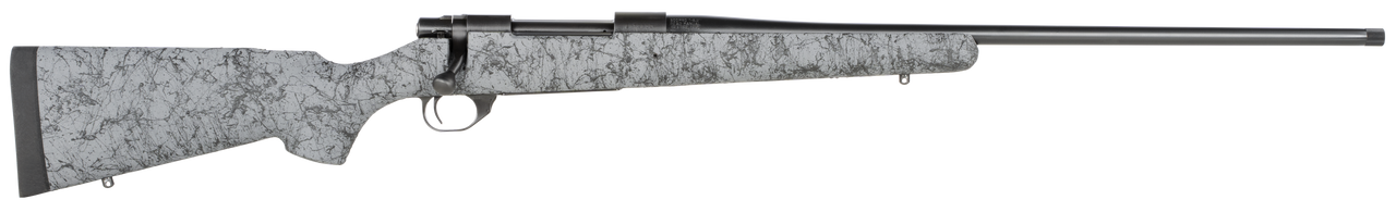 Howa M1500 HS Precision 300 PRC, 24" Threaded Barrel, Black Metal Finish & Gray Black Webbed Fixed HS Precision Stock, 4rd