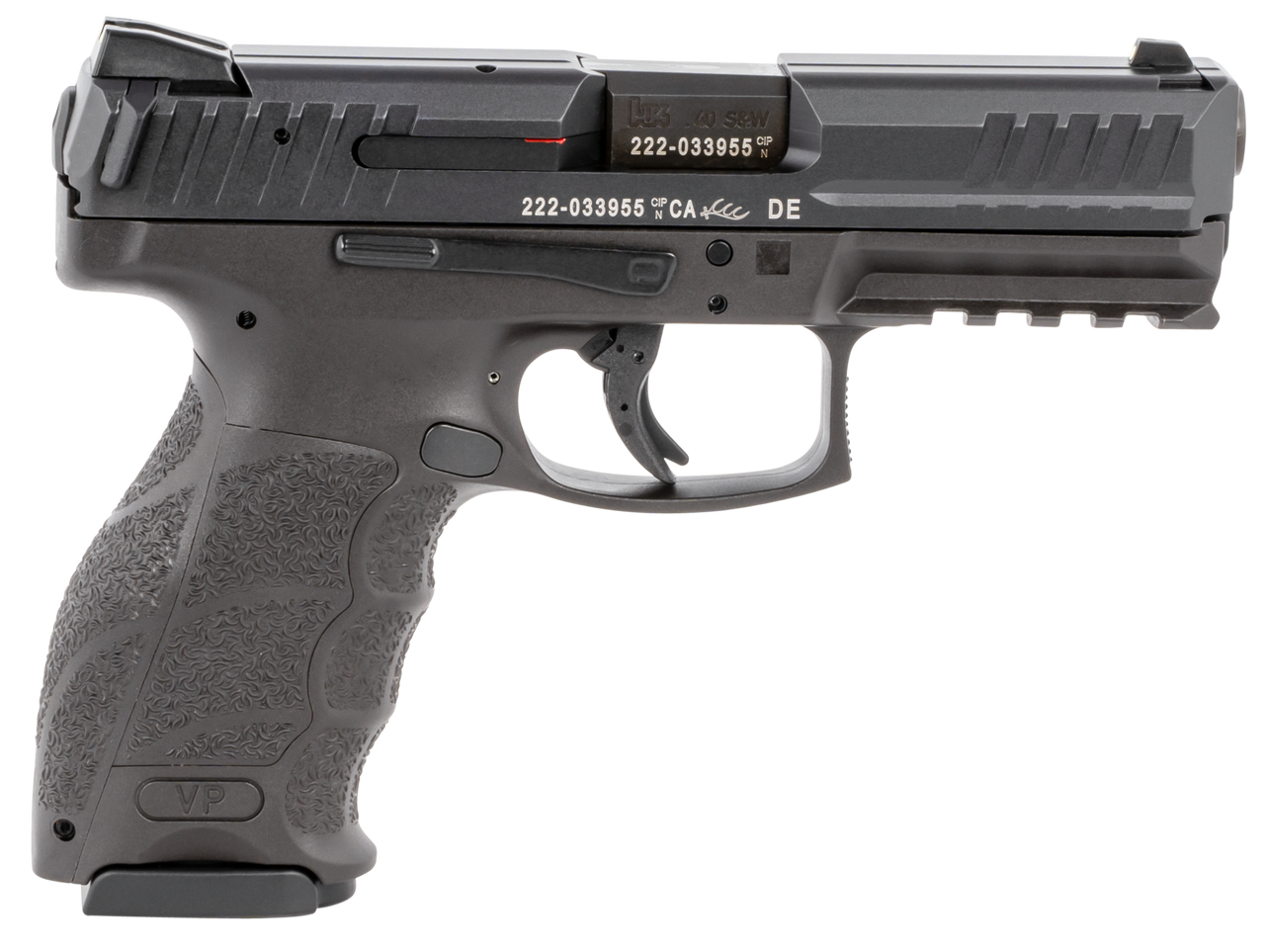 HK VP40-B .40 S&W, 4" Barrel, Polymer Frame Pistol, Black, 3 Dot Sights, 10rd