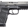 Wilson Combat, WCP320, Semi-automatic, Striker Fired, Full Size, 9mm, 4.7, Black, 17Rd, 2 Magazines, Curved Trigger, Fiber Optic Front Sight, Poly, DLC