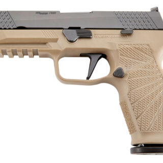 Wilson Combat WCP320 9mm, 4.70" Barrel, FO Sights, WC Grip Module, Tan, 17rd