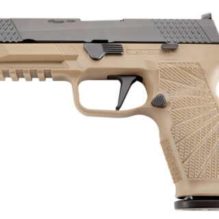 Wilson Combat P320 9mm 4.7" Barrel, Fiber Optic Sights, Tan/Black, 17rd