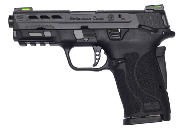 Smith & Wesson Performance Center Shield EZ Compact, 9mm, 3.8" Ported Barrel, Thumb Safety, Hi-Viz Litewave H3 Tritium/Lightpipe Sights - Image 2