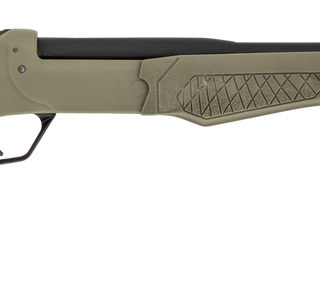 Rossi Tuffy Youth 410 Ga, 18.5" Barrel, Matte Black, Olive Drab Green, Fixed Thumbhole Stock, 1rd