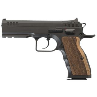 Italian Firearms Group Stock I SA/DA 9mm, 4.5" Barrel, Wood Grips, MTS, Black, 16rd