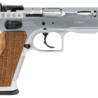 Tanfoglio Defiant Stock Master 10mm, 4.75" Barrel, Ported Slide, Wood Grip, 13rd