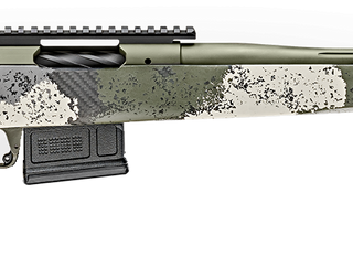 Springfield Model 2020 Waypoint 308 Win, 20" Fluted Stainless Barrel, SA Radial Brake, Green, Mil-Spec Green Cerakote, Evergreen Camo Adj Carbon Fiber Stock M-LOK, TriggerTech Adj Trigger, AICS 5rd Mag