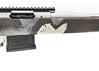 Springfield Model 2020 Waypoint 308 Win, 20" Fluted Stainless Barrel, SA Radial Brake, Tan, Desert Verde Cerakote, Ridgeline Camo Adj Carbon Fiber Stock M-LOK, TriggerTech Adj Trigger, AICS 5rd Mag