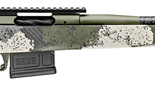 Springfield Model 2020 Waypoint 308 Win, 20" Carbon Fiber Barrel, SA Radial Brake, Green, Mil-Spec Green Cerakote, Evergreen Camo Adj Carbon Fiber Stock M-LOK, TriggerTech Adj Trigger, AICS 5rd Mag