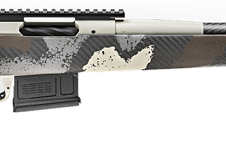 Springfield Model 2020 Waypoint 308 Win, 20" Carbon Fiber Barrel, SA Radial Brake, Tan, Desert Verde Cerakote, Ridgeline Camo Adj Carbon Fiber Stock M-LOK, TriggerTech Adj Trigger, AICS 5rd Mag