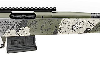 Springfield Model 2020 Waypoint 6MM Creedmoor, 20" Carbon Fiber Barrel, SA Radial Brake, Green, Mil-Spec Green Cerakote, Evergreen Camo Carbon Fiber Stock M-LOK, TriggerTech Adj Trigger, AICS 5rd Mag