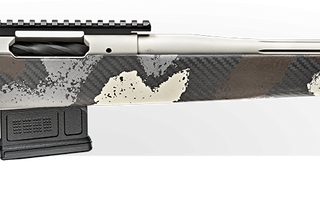 Springfield Model 2020 Waypoint 6.5MM Creedmoor, 22" Fluted Stainless Barrel, SA Radial Brake, Tan, Desert Verde Cerakote, Ridgeline Camo Adj Carbon Fiber Stock M-LOK, TriggerTech Adj Trigger, AICS 5rd Mag