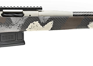 Springfield Model 2020 Waypoint 6.5MM Creedmoor, 22" Carbon Fiber Barrel, SA Radial Brake, Tan, Desert Verde Cerakote, Ridgeline Camo Adj Carbon Fiber Stock M-LOK, TriggerTech Adj Trigger, AICS 5rd Mag