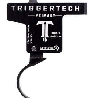 TriggerTech Primary Kimber M84 Black PVD Single-Stage Curved 1.50-4 lbs