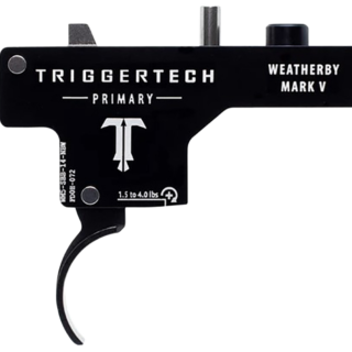 TriggerTech Primary Weatherby Mark V Black PVD Single-Stage Curved 1.50-4 lbs