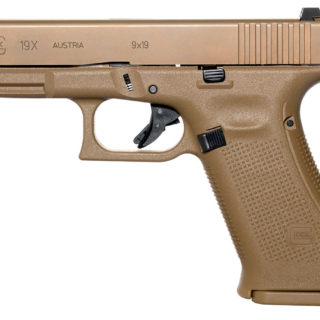 Glock 19X Factory Rebuilt USA 9mm, 4.02" Barrel, Night Sights, Flat Dark Earth, 17rd