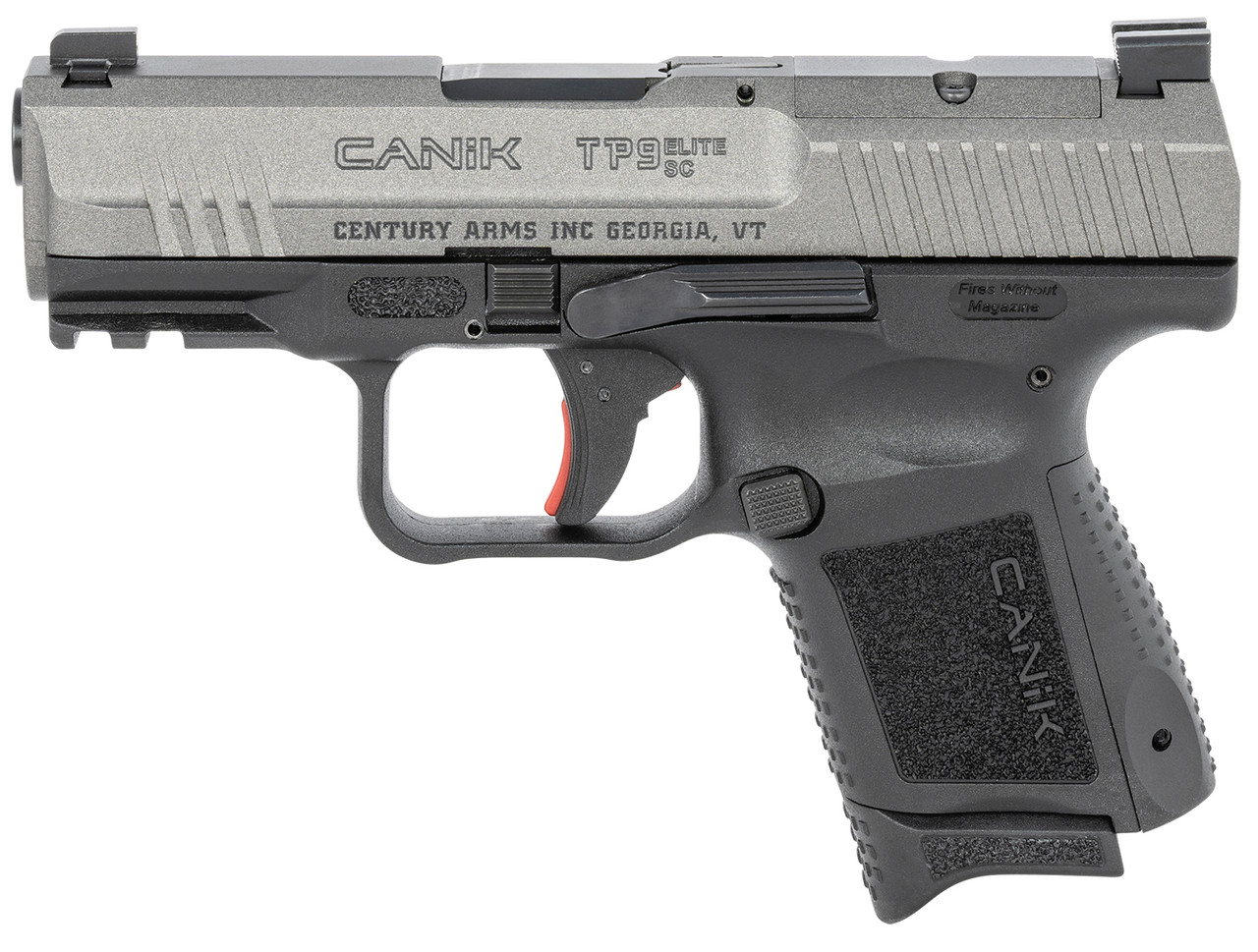 Canik TP9 Elite SC 9mm, 3.6" Barrel, Contrast Sights, Tungsten Slide, 12rd