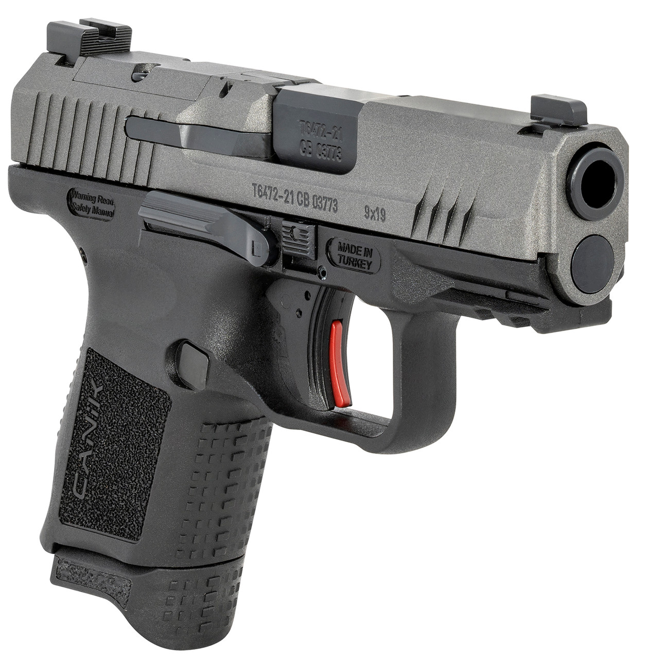 Canik TP9 Elite SC 9mm, 3.6" Barrel, Contrast Sights, Tungsten Slide, 12rd - Image 2