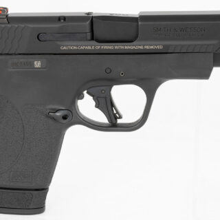Smith & Wesson, Shield Plus, Performance Center, Striker Fired, Micro Compact, 9mm, 4" Barrel, Polymer Frame, No Thumb Safety, Fiber Optic Sights, Flate Face Trigger, 2 Mags, 1-10Rd 1-13Rd, Black