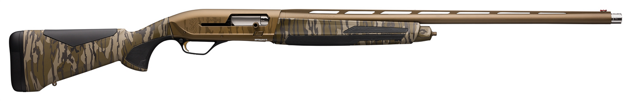 Browning Maxus II Wicked Wing 12 Gauge, 3.5", 28" Barrel, Cerakote Finish, Burnt Bronze, Mossy Oak Original Bottomland Composite Stock, Right Hand, 4rd