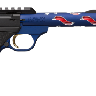 Browning, Buck Mark Plus Vision, Semi-auto, 22 LR, 5.875" barrel, Threaded, Compensator,, Blue Anodized Alum Frame, UFX Grip, Thumb Safety