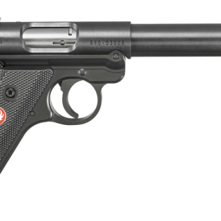 Ruger Mark IV Target 22 LR, 5.50" Threaded Bull Barrel, Overall Blued Metal Finish, Fixed Front Sight, 10rd