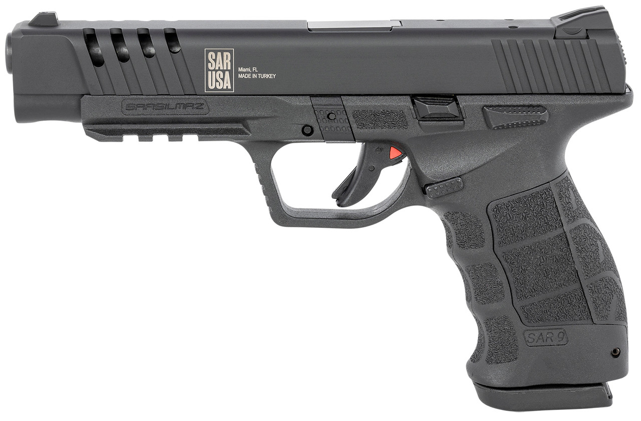 SAR USA, SAR9 Sport, 9mm, Striker Fired Pistol, 4.4" Barrel, Polymer Frame, Black, 17Rd - Image 2