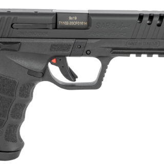 SAR USA, SAR9 Sport, 9mm, Striker Fired Pistol, 4.4" Barrel, Polymer Frame, Black, 17Rd