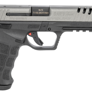 SAR USA, SAR9 Sport, 9mm, Striker Fired Pistol, 5.2" Barrel, Polymer Frame, Platinum, 17Rd