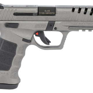 SAR SAR9X 9mm, 4.4" Barrel, Adjustable Sights, Black/Platinum, 19rd