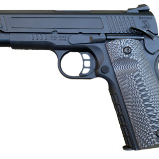 SDS Imports Bantam 1911 9mm, 4.25" Barrel, Ambi Safety, FO Front, Black, 9rd