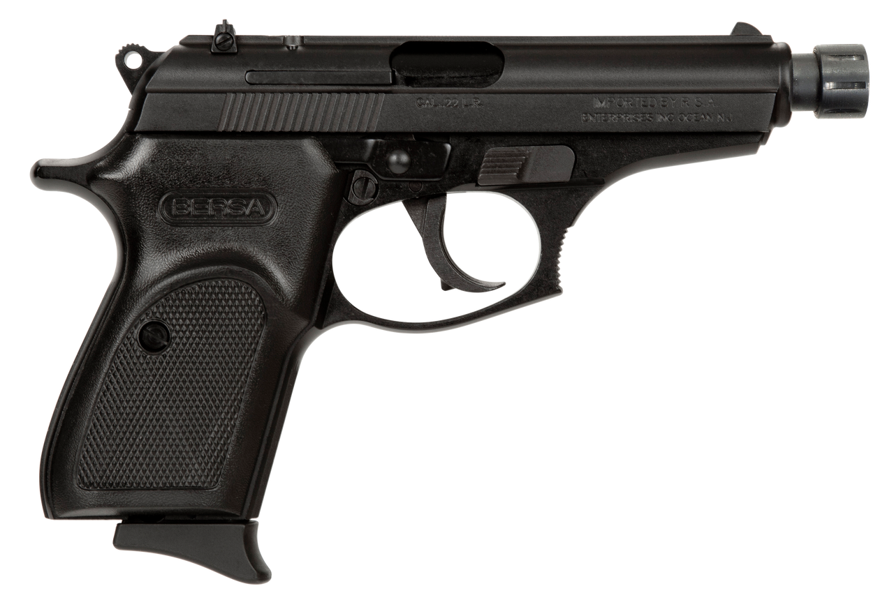 Bersa Thunder, .22 LR, 3.50" Threaded Barrel, Serrated Slide Polymer Grip, 10rd