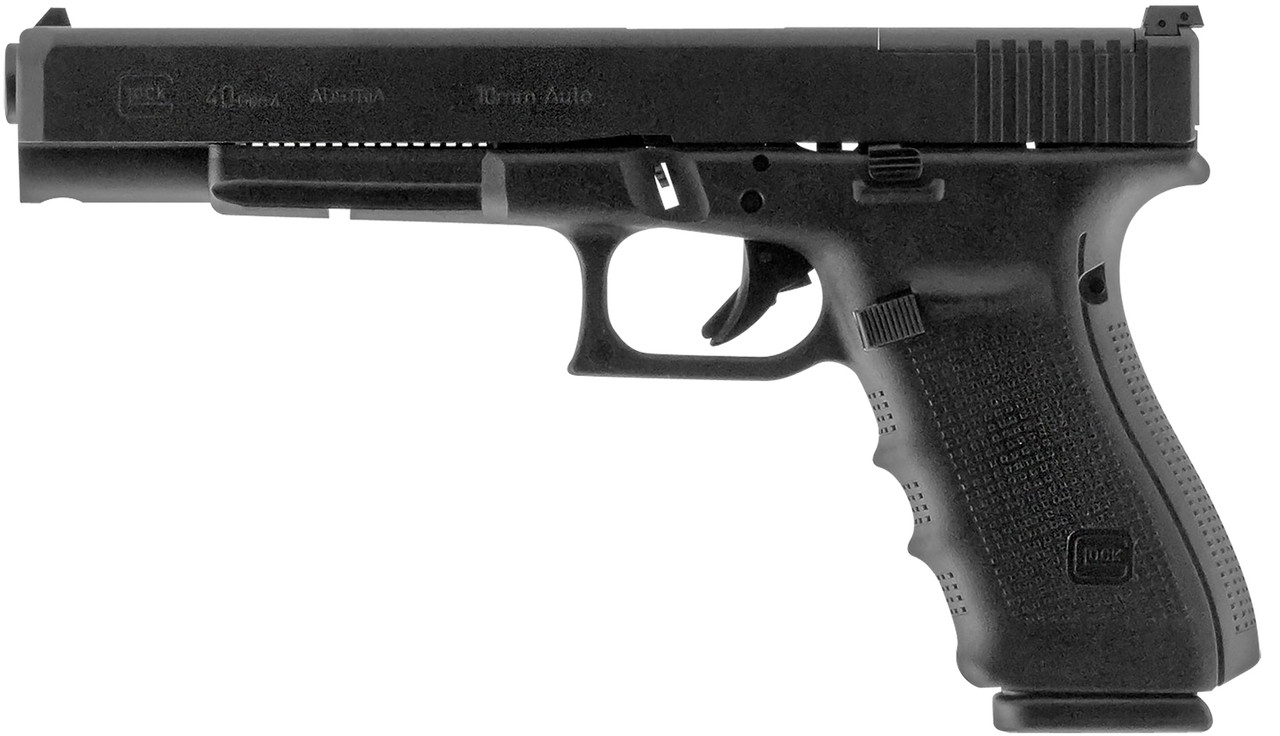 Glock 40 MOS Long Slide 10mm, 6" Barrel, Adjustable Sights, Black, 15rd
