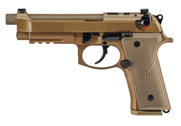 Beretta M9A4 G Centurion 9mm, 4.7" Barrel, Flat Dark Earth Cerekote, Tritium Sights, Decocker, Front Picatinny Rail, 2x18rd - Image 5