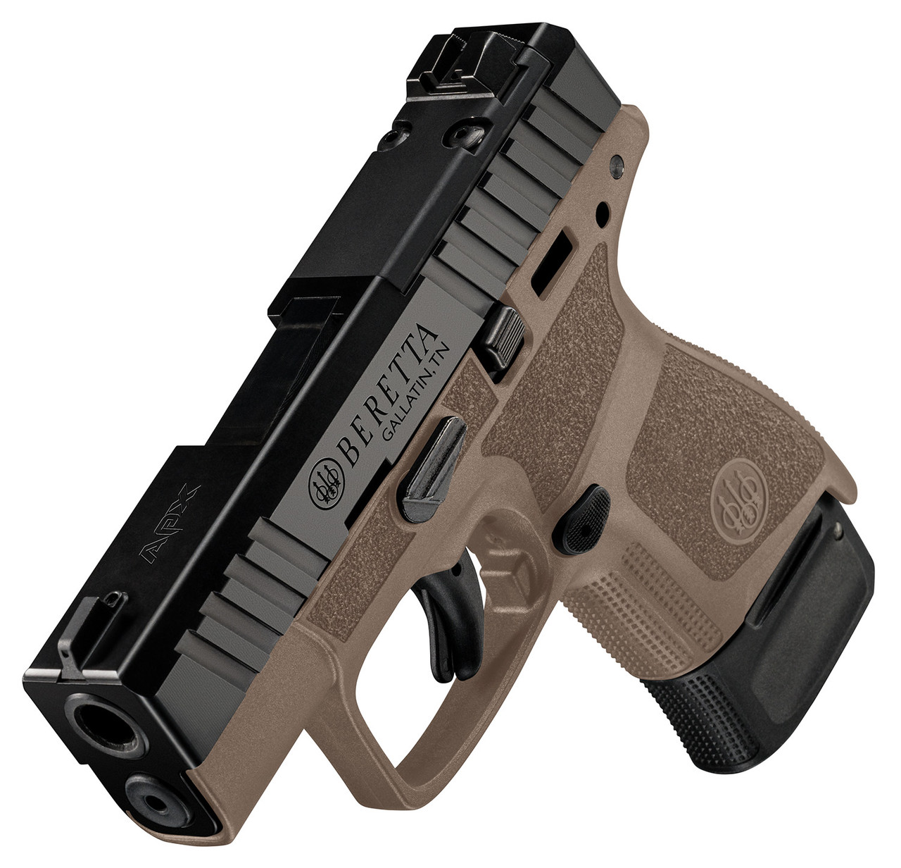 Beretta, APX A1 Carry, 9mm, 3.3" Barrel, Sub Compact, Polymer Frame, Fixed Sights, Passive Safety, 2 Magazines, Optic Ready, 8 Rds - Image 3