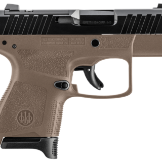 Beretta, APX A1 Carry, 9mm, 3.3" Barrel, Sub Compact, Polymer Frame, Fixed Sights, Passive Safety, 2 Magazines, Optic Ready, 8 Rds