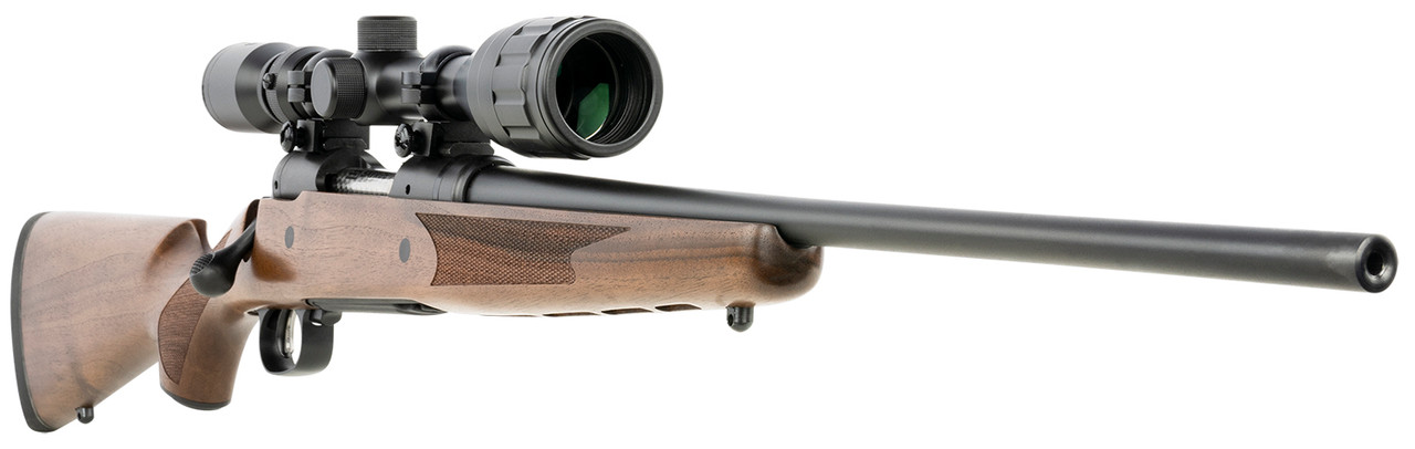 Savage 110 Lightweight Hunter XP .260 Rem, 20" Barrel, Black, Hardwood Stock, 4-12x40mm Scope, 4rd - Image 4