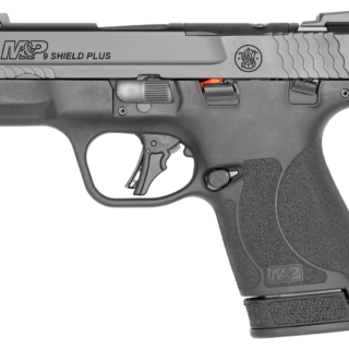 Smith & Wesson M&P9 Shield Plus Micro Compact 9mm, 3.1" Barrel, Armornite Finish, Black, Tritium Night Sights, Optics Ready, 13536, 10rd