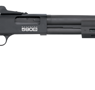 Mossberg 590S 12 Ga, 20" Barrel, 3" Chamber, Matte Blued, Black Stock, M-Lok Forend, 13rd (1.75" Shells)