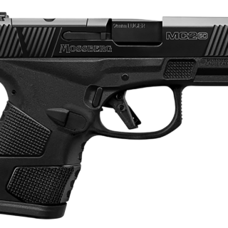 Mossberg, MC2sc OR 9mm, 3.4" Barrel, DLC Finish, Black, Manual Safety, 3 Dot Sights, 10rd