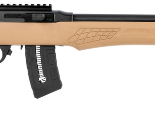 Rossi RS22 .22 WMR, 18" Barrel, Black, Fixed Monte Carlo Tan Synthetic Stock, 10rd