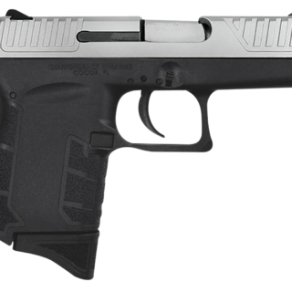 Diamondback DB9, Semi-automatic, Striker Fired, Sub-Compact, 9mm, 3" Stainless Steel Barrel, Nickel Boron Coated Barrel and Slide, Black Polymer Frame, 6Rd, 1 Magazine