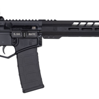 Diamondback DB15 Black Gold 5.56/.223, 16" Barrel, Magpul CTR Stock, Magpul MBUS Sights, Black, 30rd