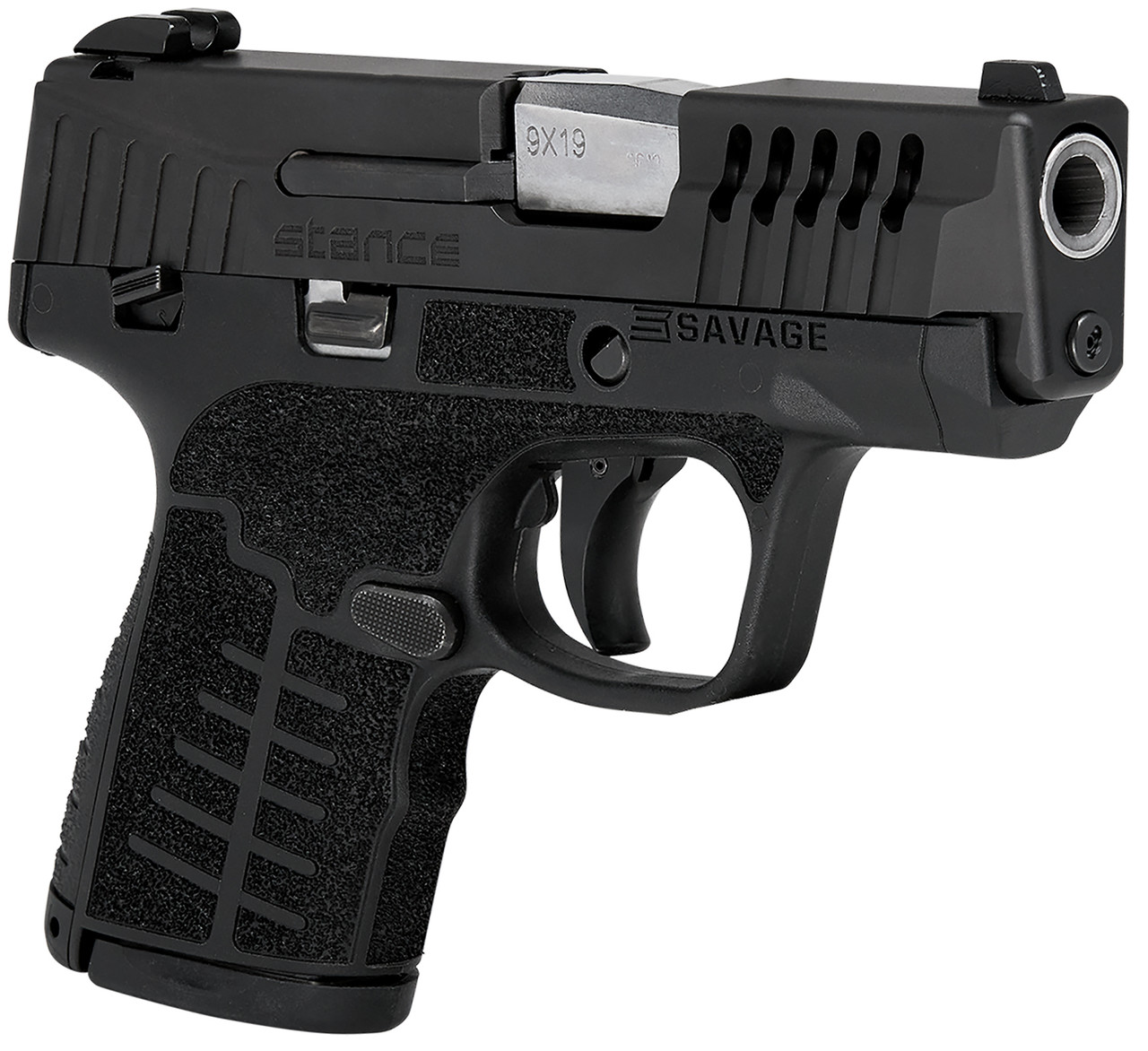 Savage Stance MC9MS, 9mm, 3.2" Barrel, Black, 3 Dot Sights, Manual Safety, 10rd - Image 3