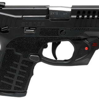 Savage Stance 9mm, 3.2" Barrel Black, MS, Stainless Steel Ported Slide Black Interchangeable Backstrap Grip Includes Laser, 10rd