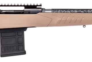 Savage Arms 110 Carbon Tactical 6.5 PRC 24" Matte Black Carbon Steel Carbon Wrapped Stainless Steel Barrel Rec Flat Dark Earth AccuStock, 8rd
