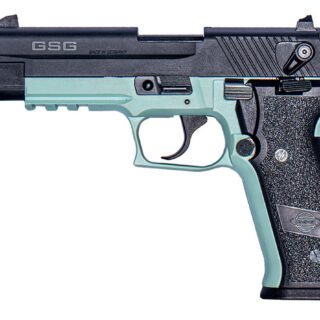 GSG FireFly .22 LR, 4" Threaded Barrel, Manual Safety, Mint Green, 10rd