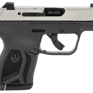 Ruger LCP Max .380 ACP, 2.80" Barrel, FO Front/Adj. Rear, Stainless/Black, 10rd