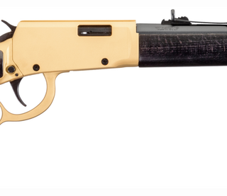 Rossi Rio Bravo .22 LR, 18" Polished Black Barrel, Gold Finish, Hardwood Stock, 15rd