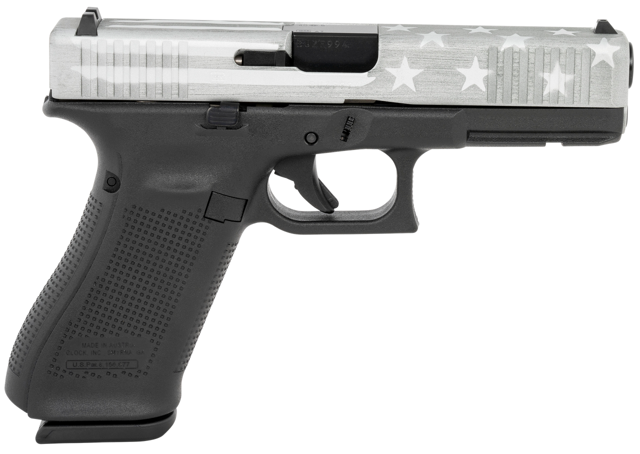 Glock G22 Gen5 40 S&W 4.49" Barrel, Black Frame, Serrated Gray Battle ...
